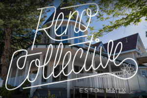 featured image showing the outside of Reno Collective with their Logo laid over the picture