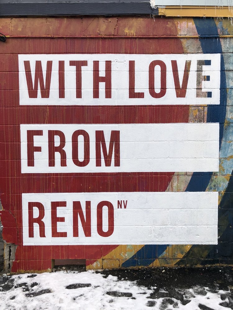 Inline image showing the “WITH LOVE FROM RENO” Mural