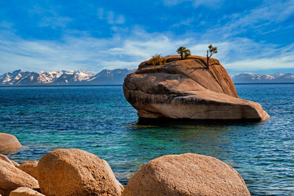 Inline image showing Bonsai Rock, Lake Tahoe