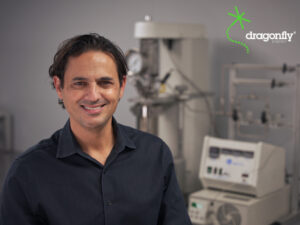 Featured image showing Denis Phares, Ph.D., CEO of Dragonfly Energy
