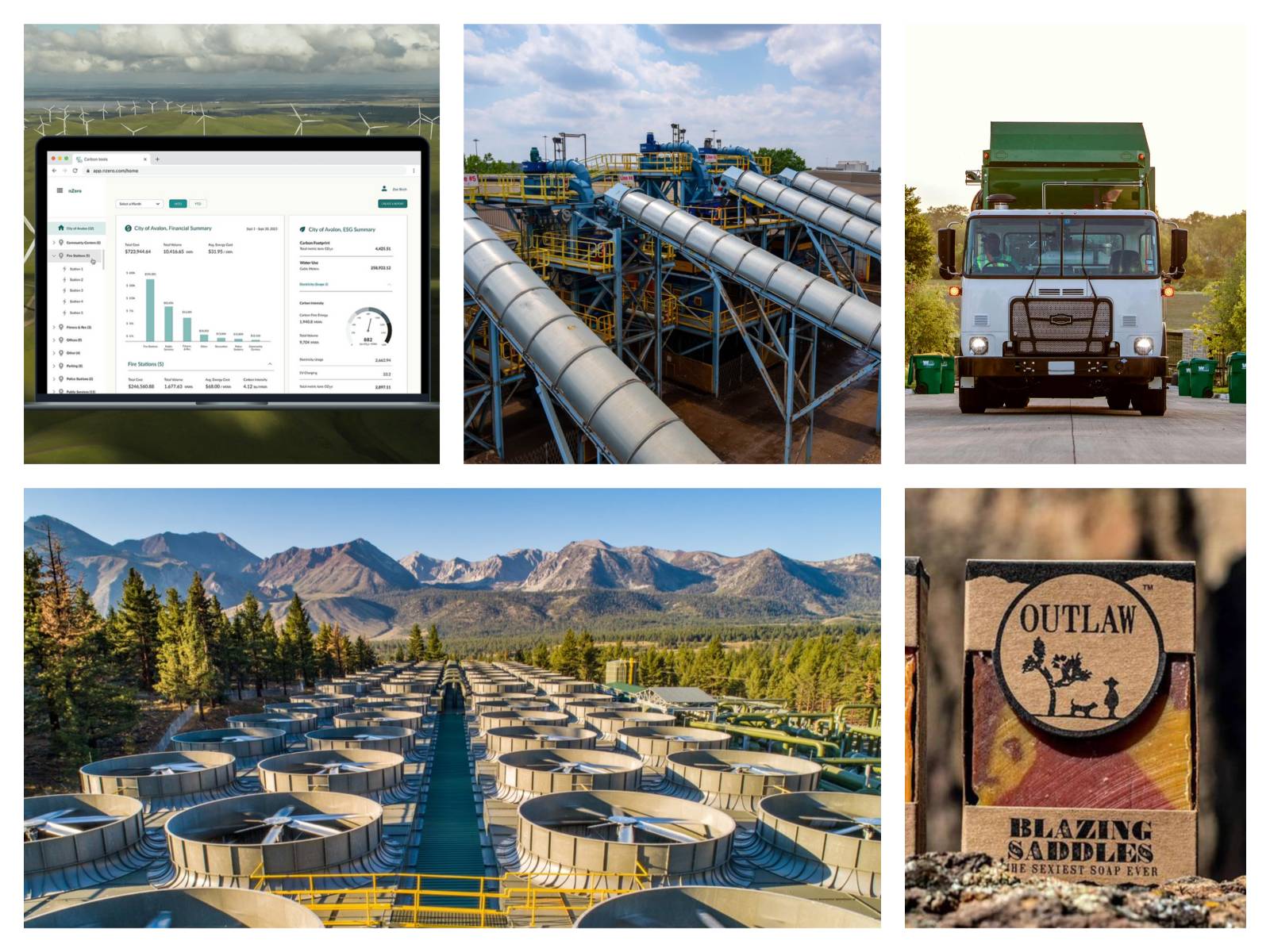 Featured image showing a collage of the green companies in Reno, Nevada